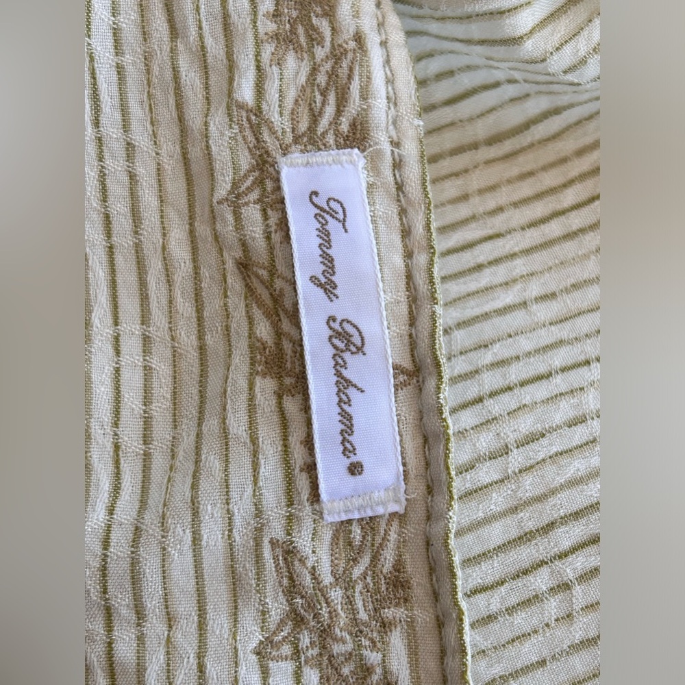 Tommy Bahama Men’s Silk Blend Embroidered Shirt Medium‎ - Picture 8 of 13